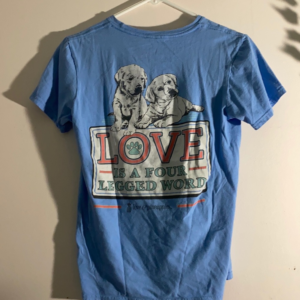 Blue tee